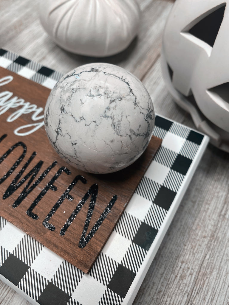 Howlite Crystal Sphere