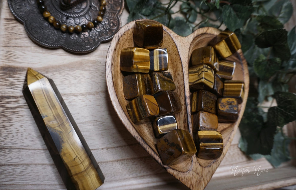 Yellow Tiger's Eye Cubes