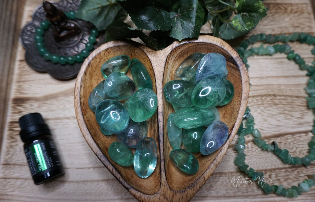 Green Fluorite Tumbled Stones
