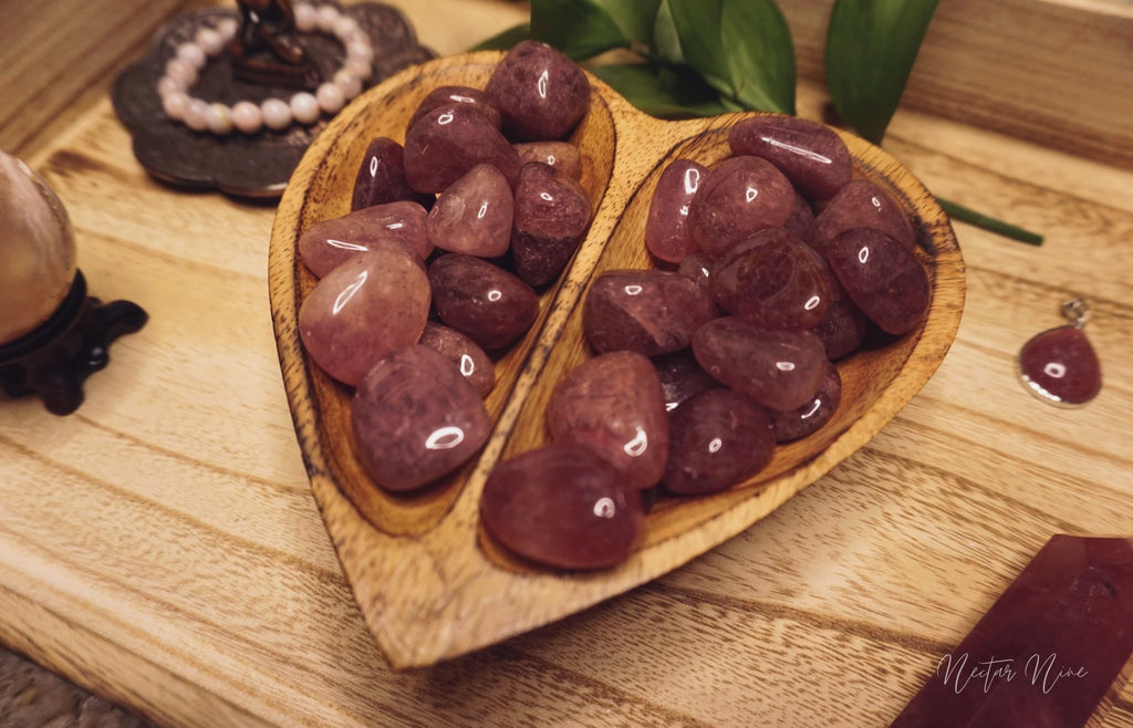 Strawberry Quartz Tumbled Stones