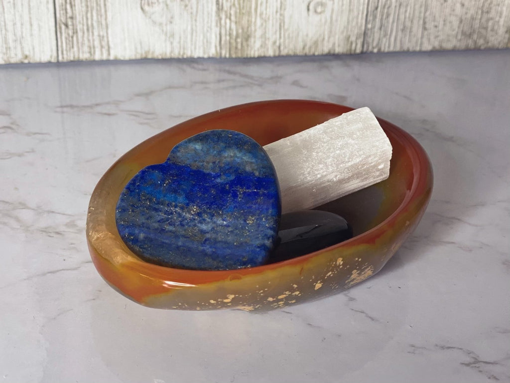 Carnelian Crystal Bowls