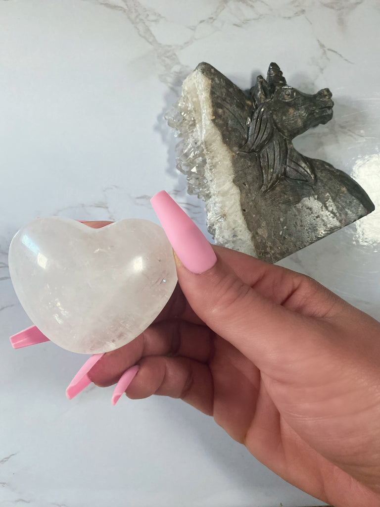 Clear Quartz Heart