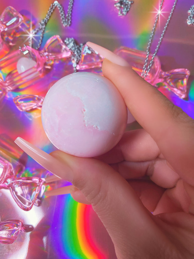 Pink Aragonite Spheres