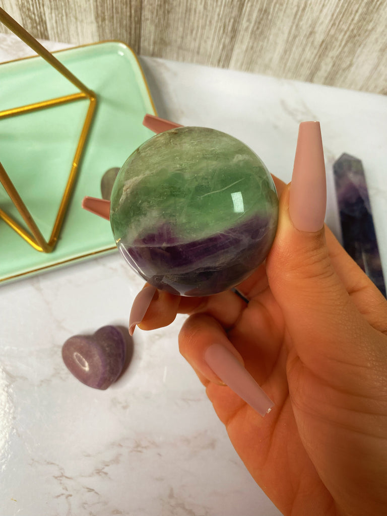 Fluorite Crystal Sphere