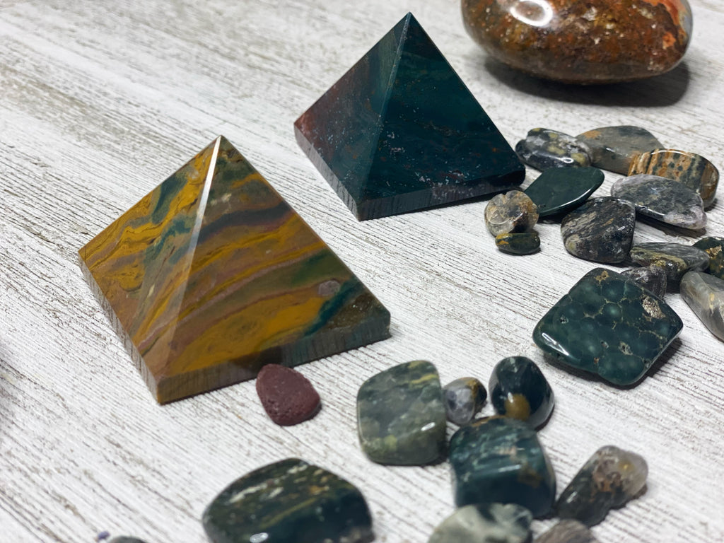 Ocean Jasper Pyramid