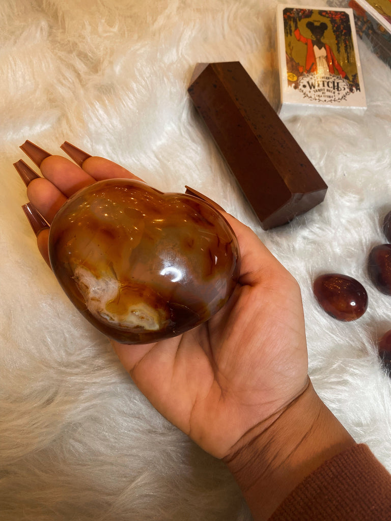 Jumbo Carnelian Heart