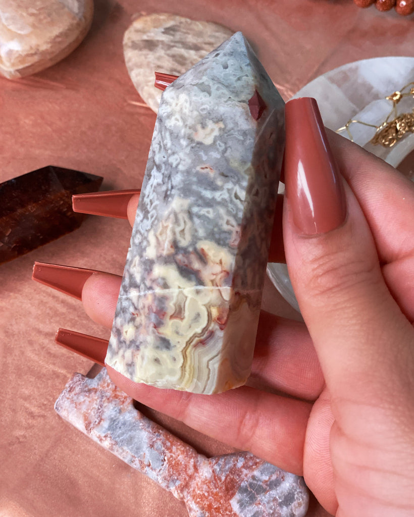 Crazy Agate Crystal Tower