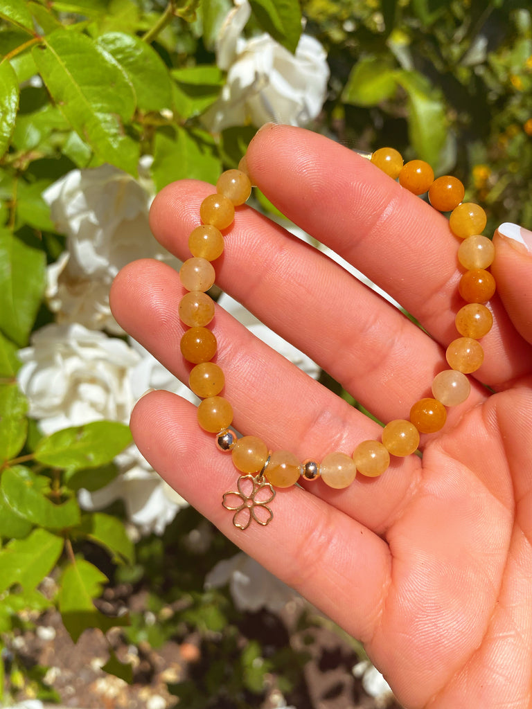Yellow Jade Crystal Bracelet - Friendship, Success & High Vibes