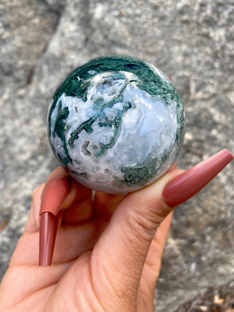 Moss Agate Sphere